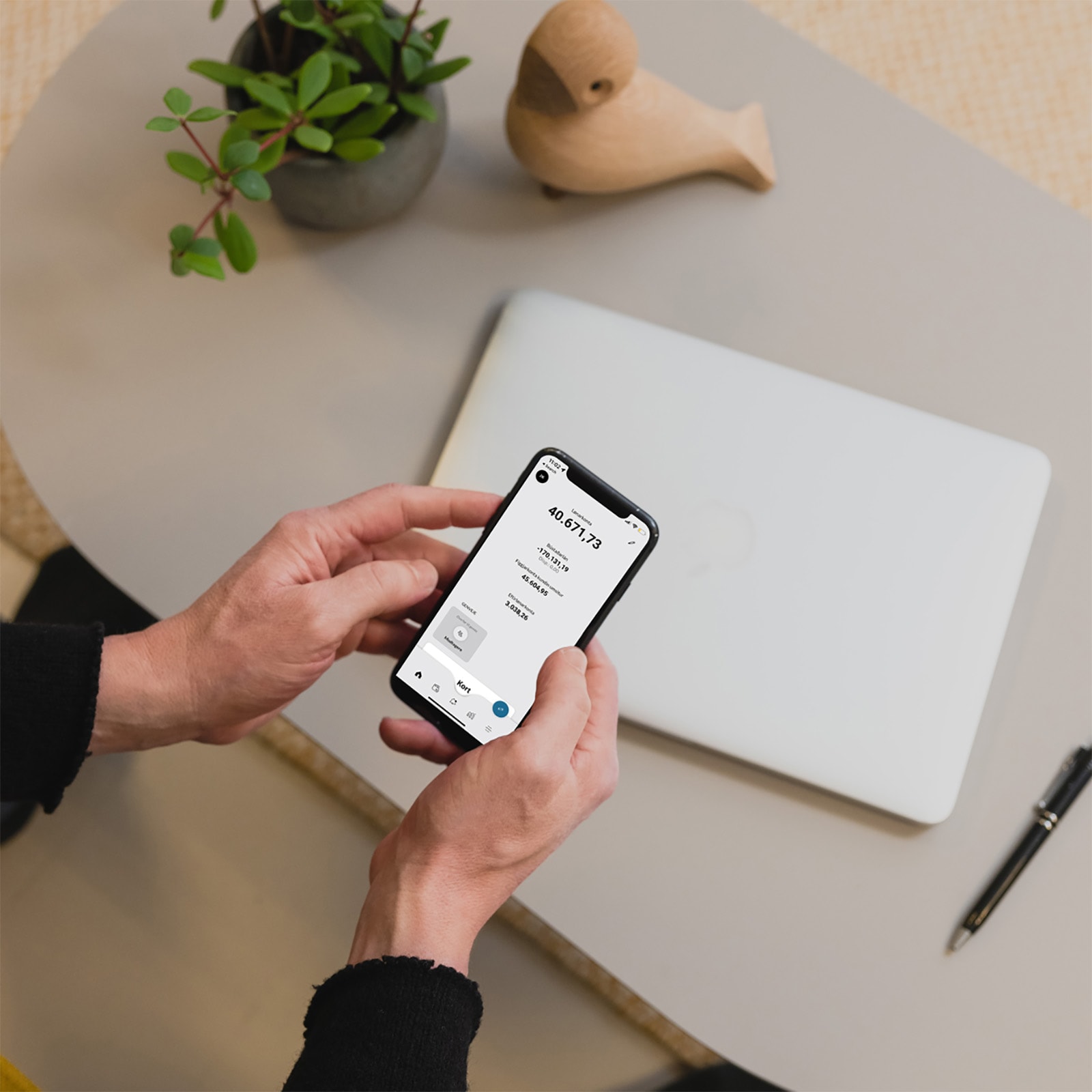 Netbankin á telefonini